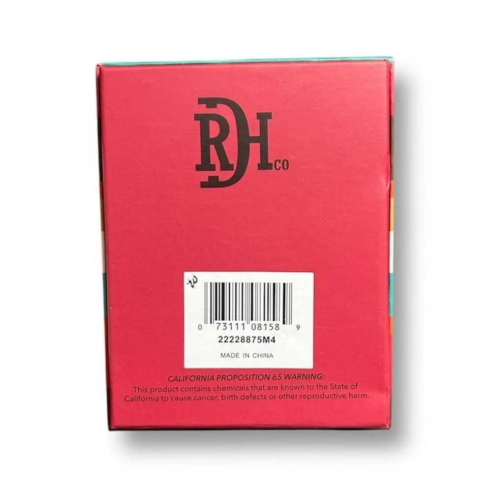 NIB Red Dirt Hat‎ Co Brown Magnetic Money Clip Card Holder Genuine Leather Aztec